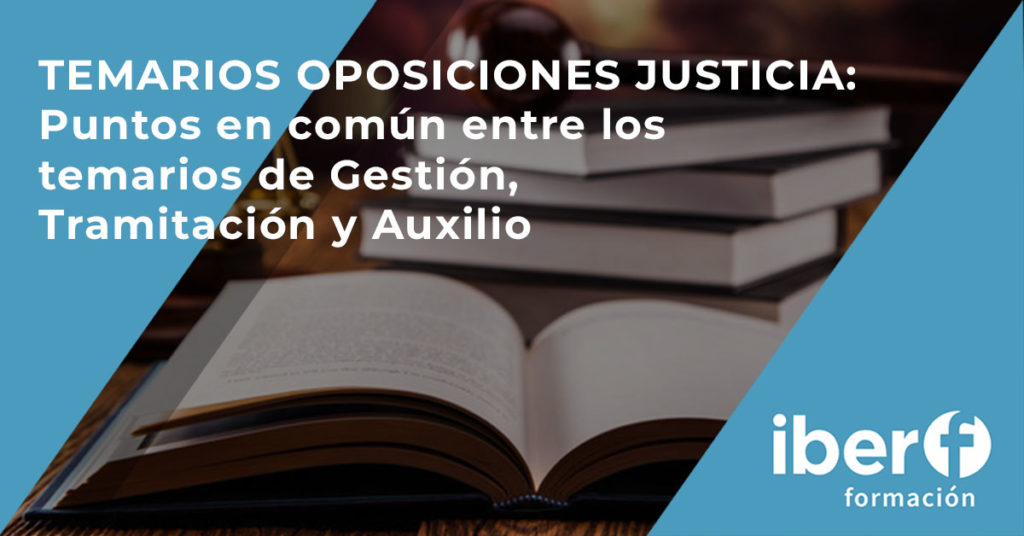 Temarios oposiciones Justicia